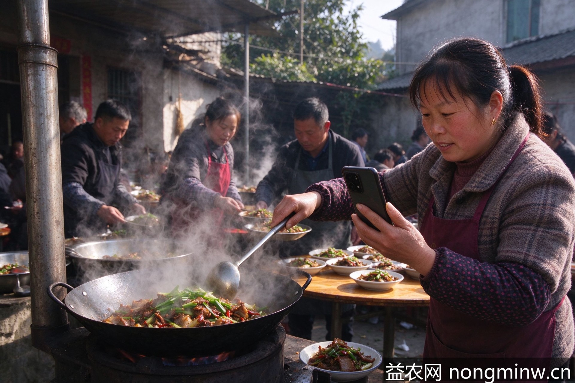 萍乡农村妇女王凤拍酒席短视频播放量破百万 传统乡村服务借流量破圈